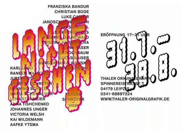 Lange nicht gesehen, Thaler Originalgrafik