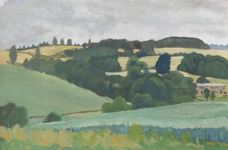 Landschaft hinter Bröhsen